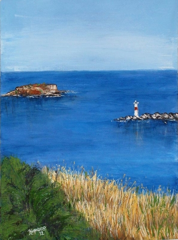 Φάμπρικα Σύρος 60x40cm -τοπία ζωγραφική Κυριάκος Μαυρίδης