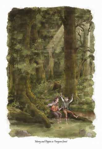 Kyriakos Mauridis illustrations Lord of the Rings