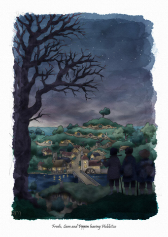 Kyriakos Mauridis illustrations Lord of the Rings