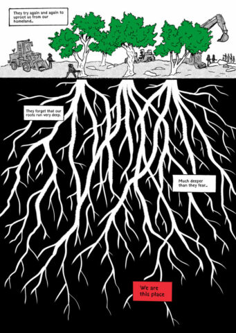 Roots 2 Roots Comics for Palestine Gaza Kyriakos Mauridis